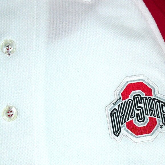 Ohio State Buckeyes The Oval Mens White Polo Shirt sz. Small New Tags Ncaa - Picture 2 of 4